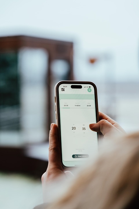 Wellness apps on smartphone