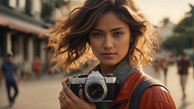 Download free ai generated art of Girl Photographer images Free girl photographer camera illustration