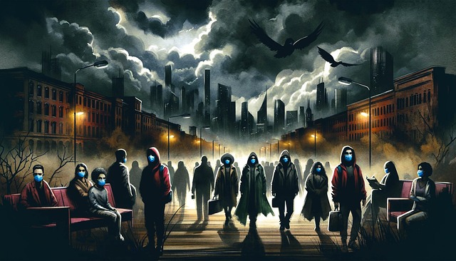 Free ai generated pandemic urban illustration