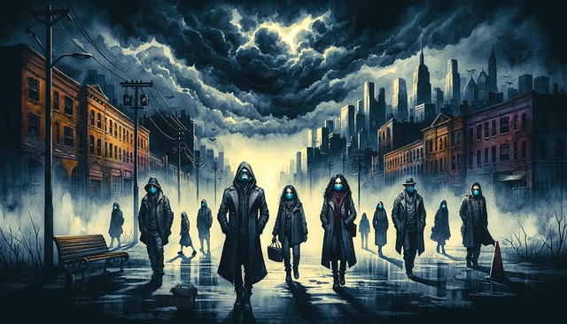 Free ai generated pandemic urban illustration