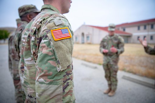 Free Us Flag Soldiers photo and picture