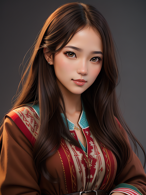 Free ai generated woman canadian illustration
