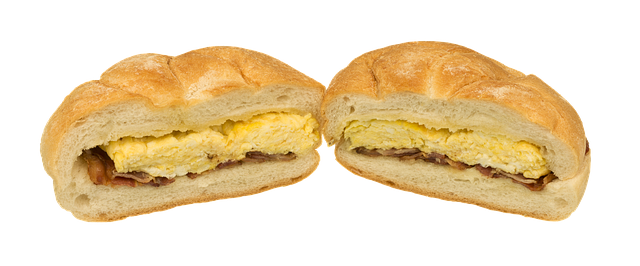Free breakfast sandwich eggs illustration