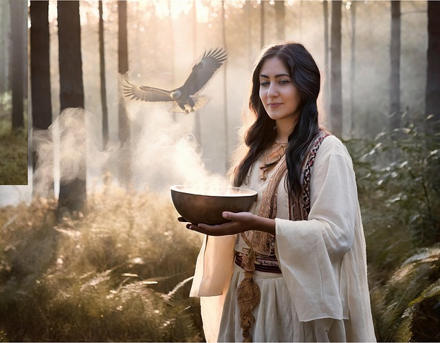 Free shaman woman indian illustration