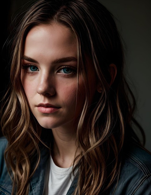 Free ai generated woman gaze illustration