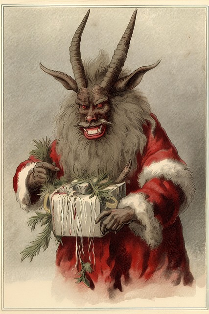 Free evil wishes festive humor demonic greetings illustration