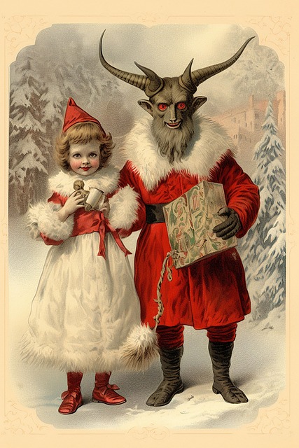 Free evil wishes festive humor demonic greetings illustration
