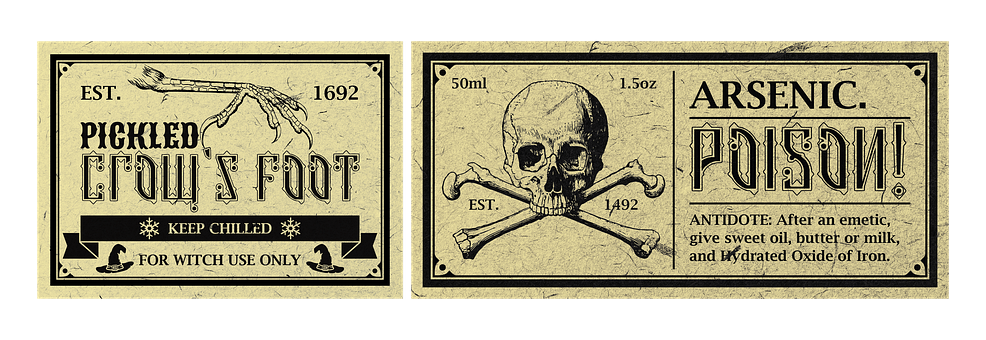Free Labels Apothecary illustration and picture