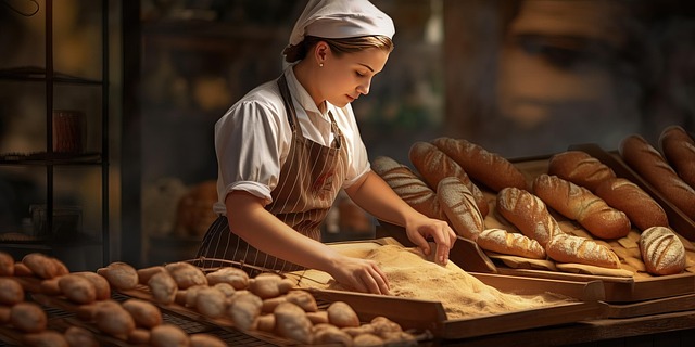 Free ai generated woman baker illustration