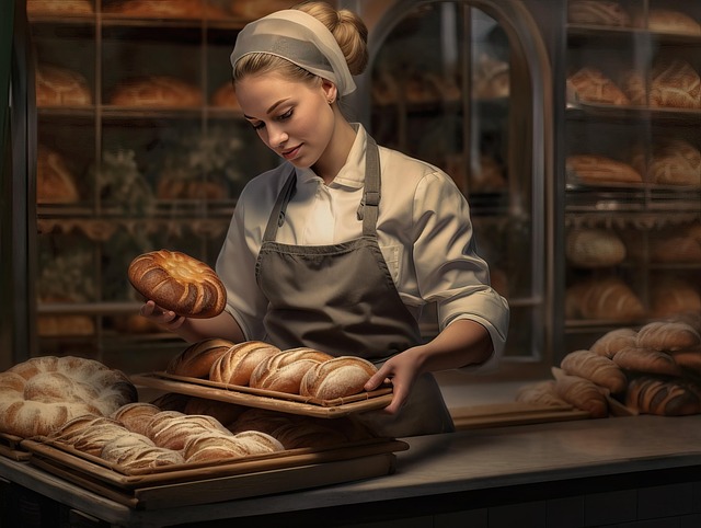 Free ai generated woman baker illustration