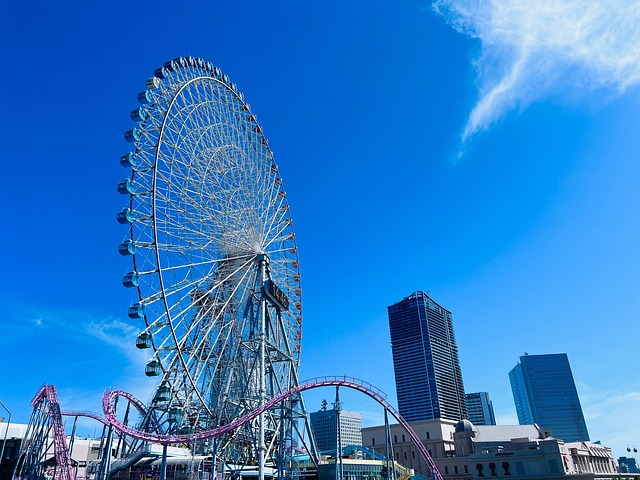 Japan, Yokohama, By, Arkitektur, Sky