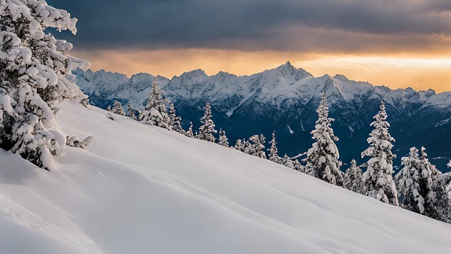 Free you generated mountains the snow illustration