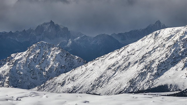 Free you generated mountains the snow illustration