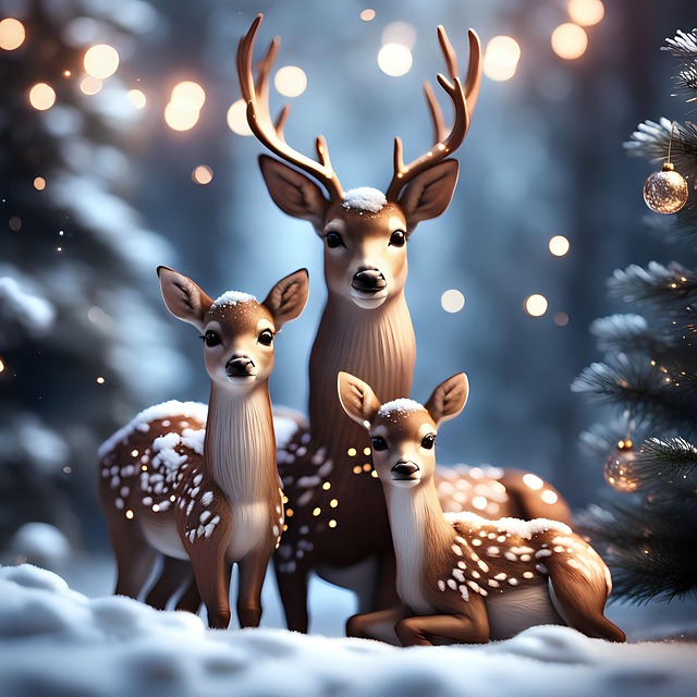 Free ai generated deer animals illustration