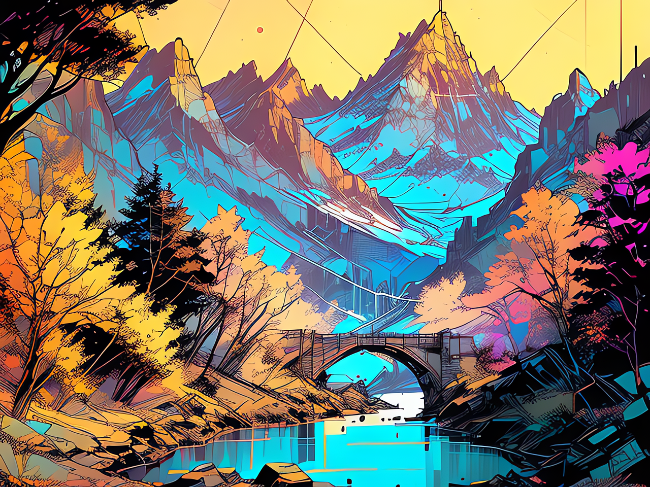 Ai产生的 山 森林 - Pixabay上的免费图片 - Pixabay
