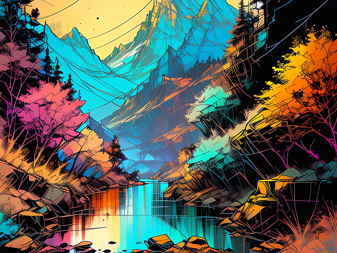 Ai产生的 山 森林 - Pixabay上的免费图片 - Pixabay