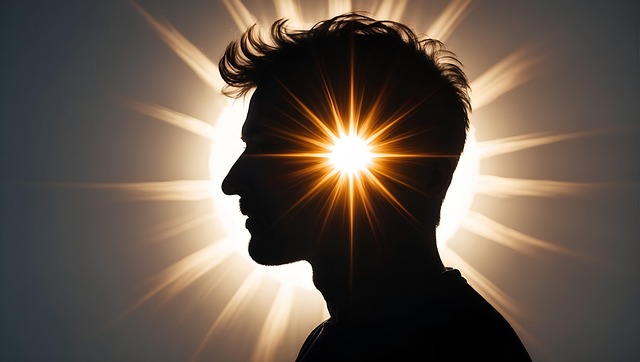 Free ai generated man double exposure illustration