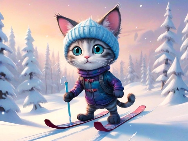 Free ai generated cat kitten illustration