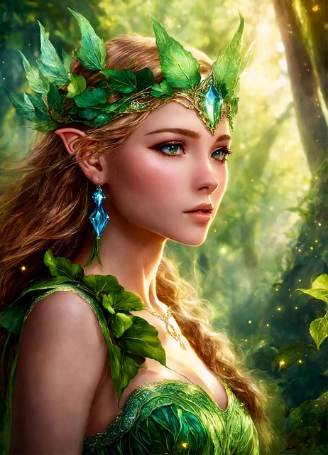 Download free HD stock image of Ai Generated Princess Free ai generated princess elfin illustration