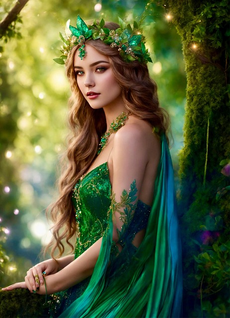 Download free HD stock image of Ai Generated Princess Free ai generated princess nature illustration