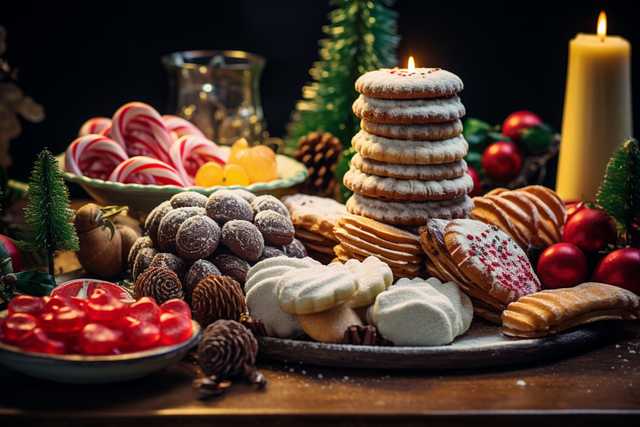 Free ai generated cookies sweets illustration