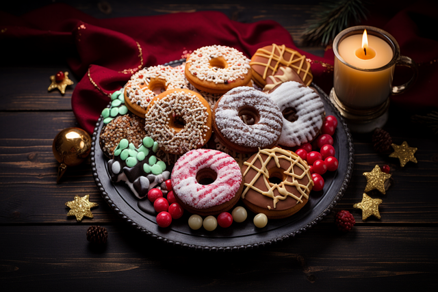 Free ai generated cookies sweets illustration