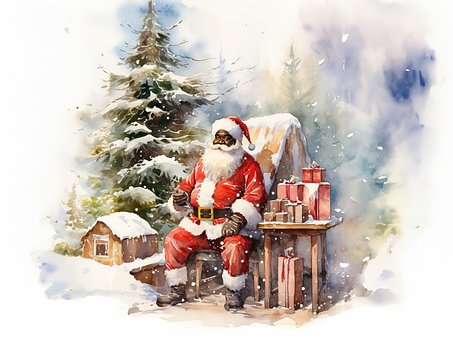 Free Christmas Santa Claus illustration and picture
