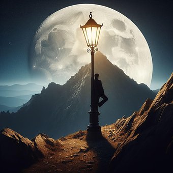 Free Ai Generated Moon illustration and picture
