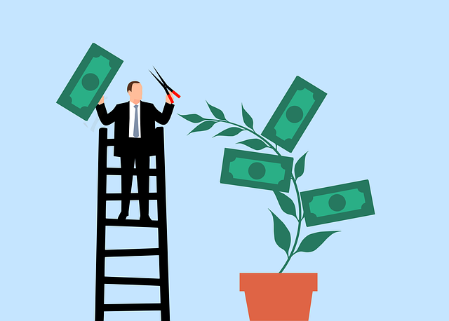 Free business man investment profit vector