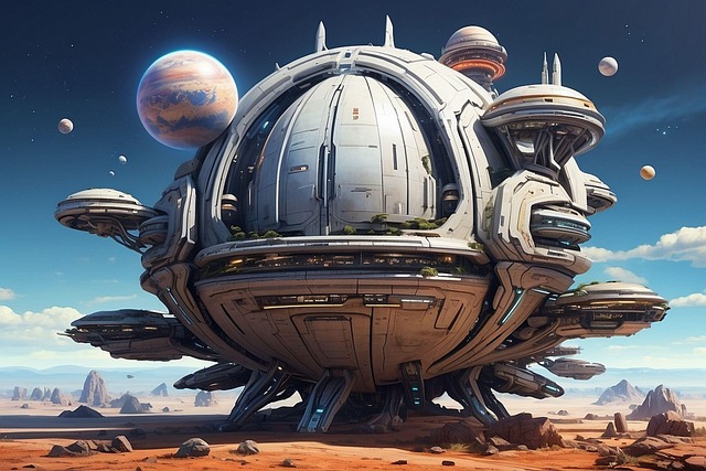 Download free HD stock image of Ai Generated Spaceship Free ai generated spaceship alien illustration