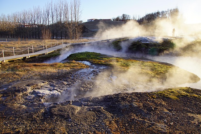 Fonte, Térmico, Agua, Ponte, Natureza
