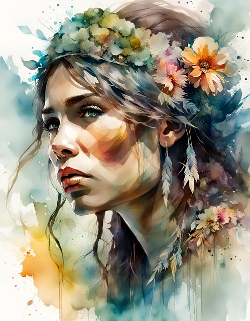 Free ai generated woman ancient times illustration