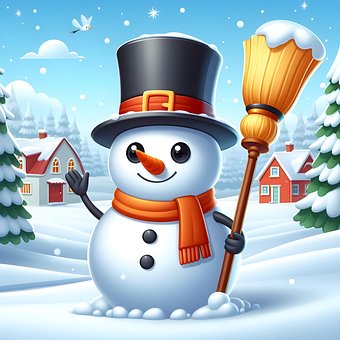 Ai Generiert, Schneemann, Weihnachten