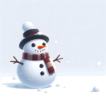 Ai Generiert, Schnee, Schneemann