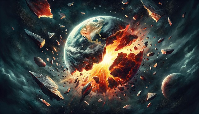 Free ai generated impact earth illustration