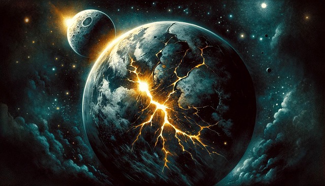 Free ai generated impact earth illustration