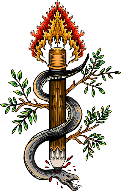 Free Snake Flame illustration and picture