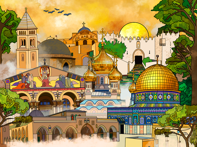 Free Mosque Mural illustration and picture