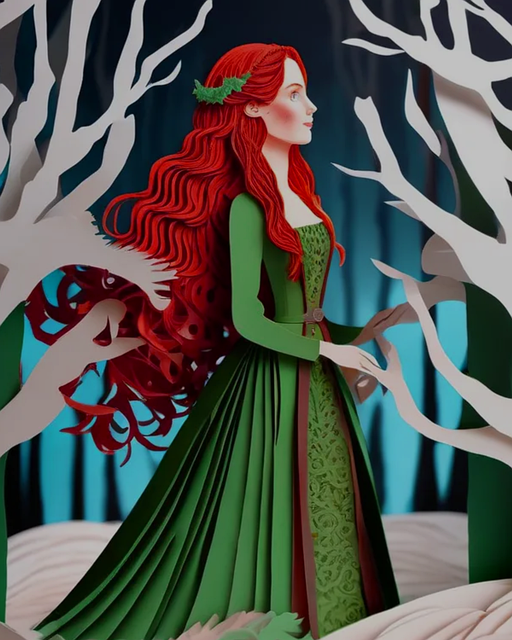 Free Yule Queen Woman illustration and picture