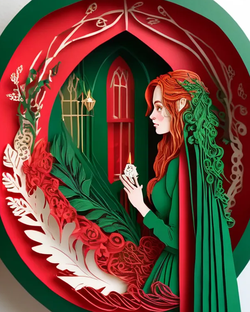 Free Yule Queen Lady illustration and picture