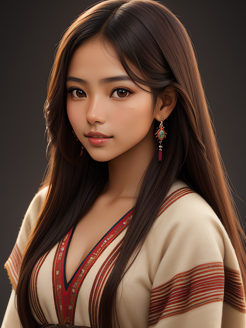 Free ai generated girl woman illustration