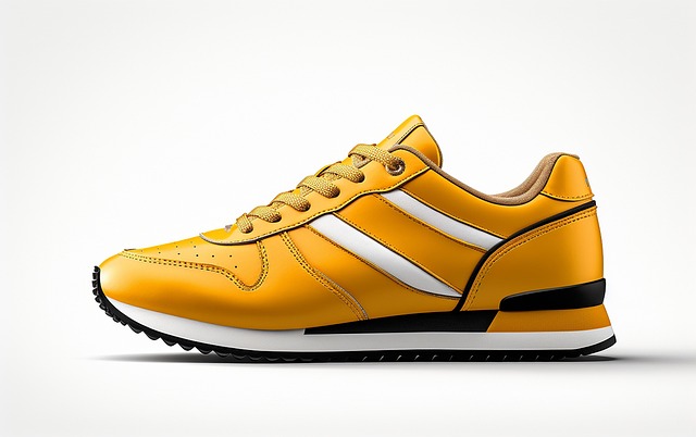 Schuhe, Weiß, Hintergrund, Gelb