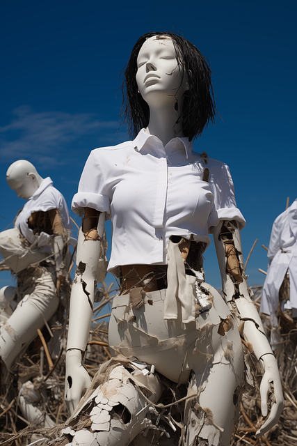 Free ai generated mannequin surrealism illustration