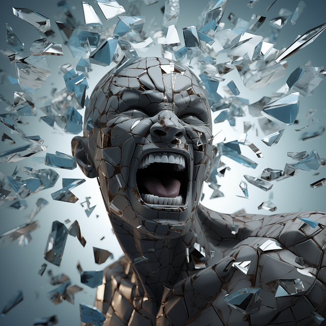 Free ai generated human anger illustration