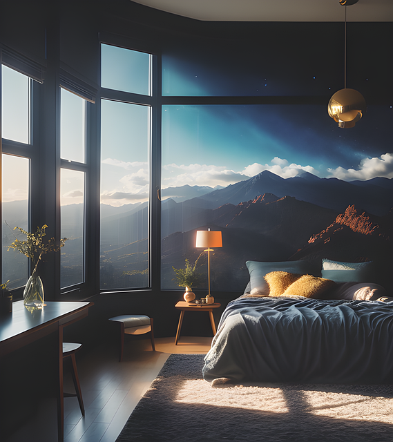 Free ai generated bedroom interior design illustration
