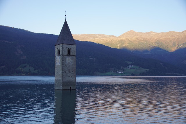 Torre, Agua, Lago, Lago Constança, Alpes