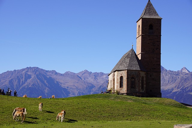 Torre, Igreja, Bovino, Alpes, Paraíso