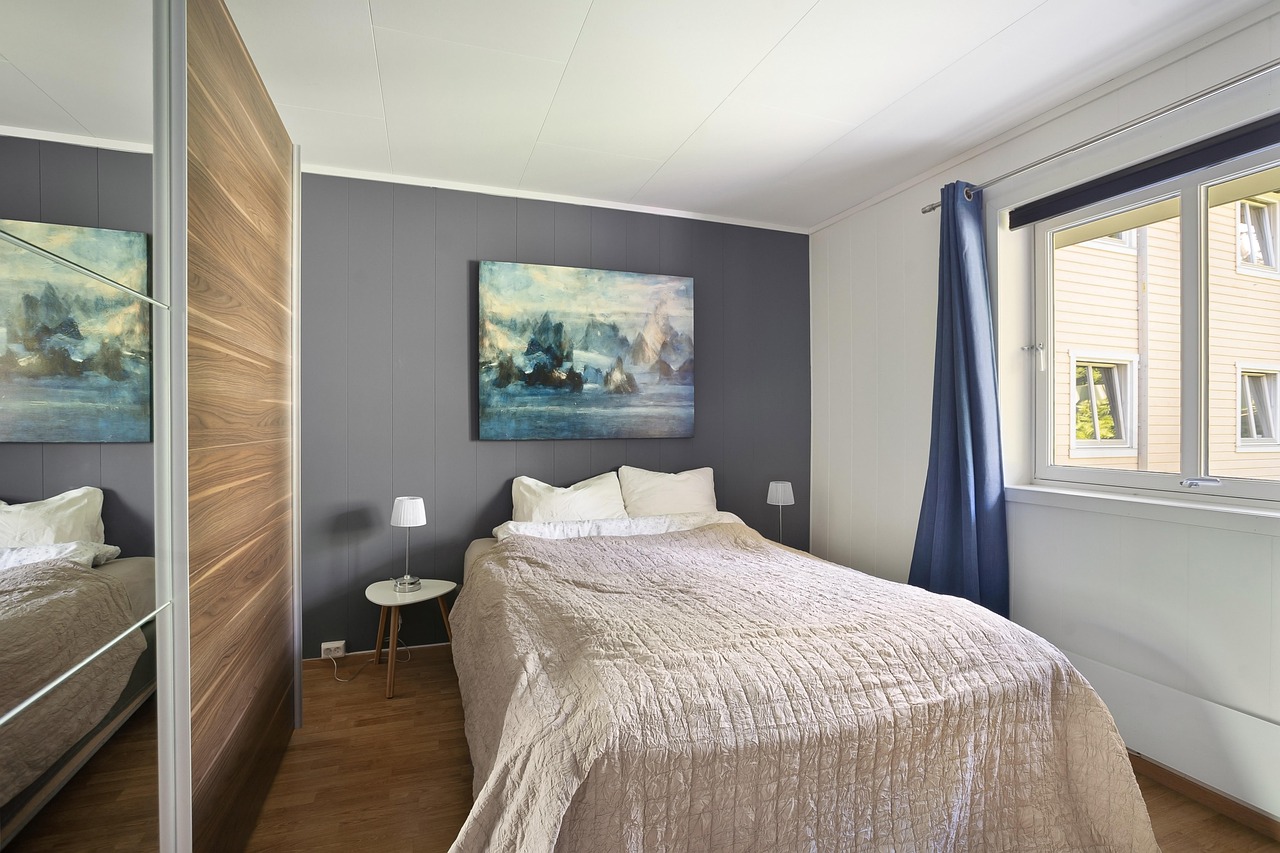 3d schlafzimmer tapete hinterm bett