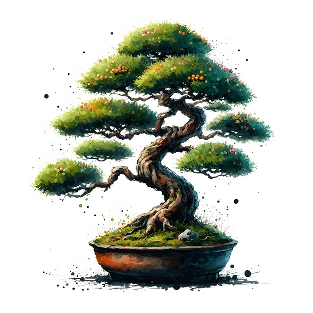 Ai Generiert, Bonsai, Gartenarbeit, Baum