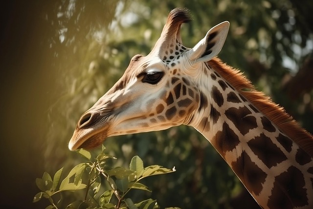 Free giraffe animal wildlife illustration
